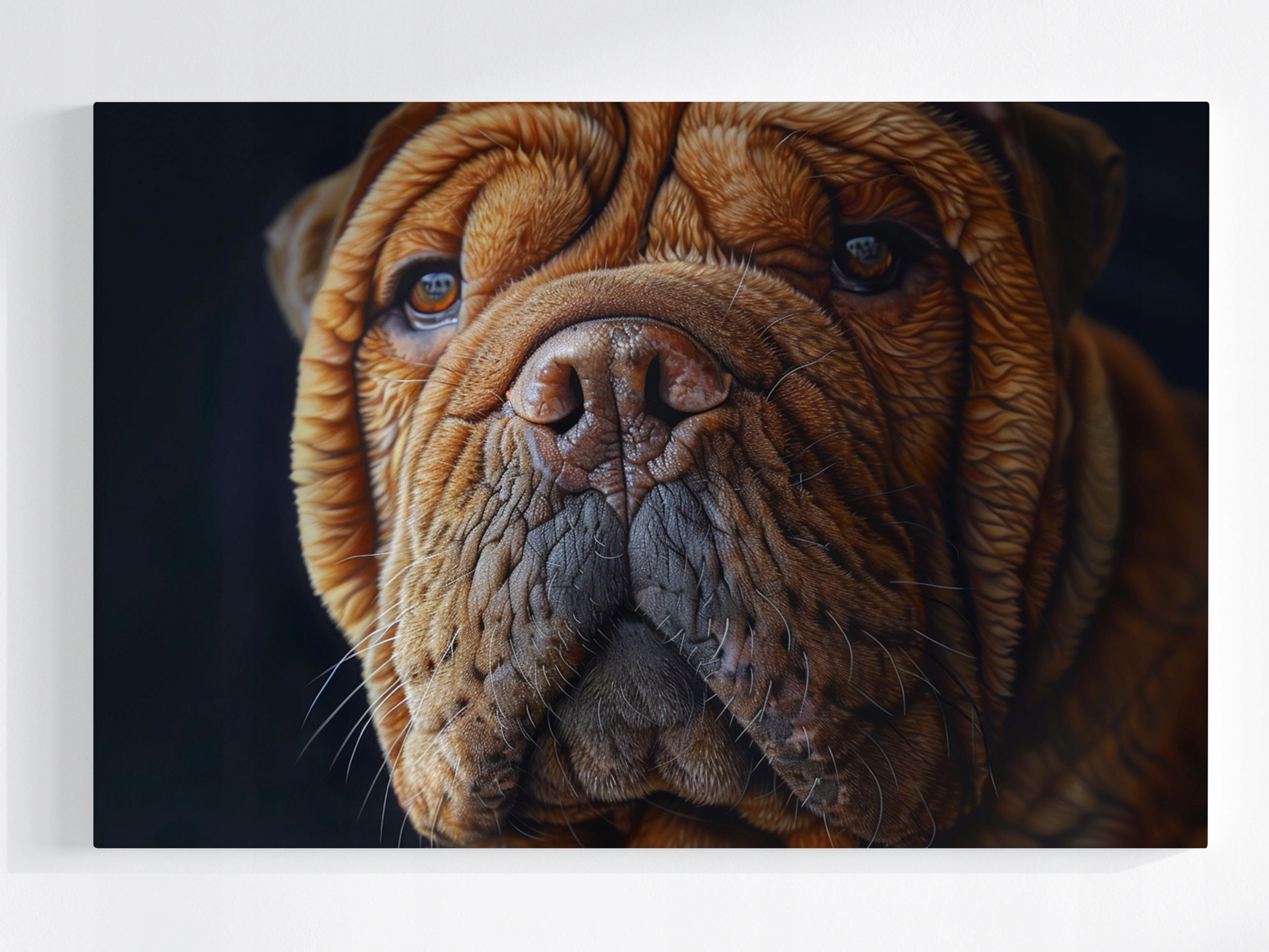 Obraz Na Plátně Canvas Zvíře Portrét Zvířecí Mazlíček Pes Shar Pei 120x80