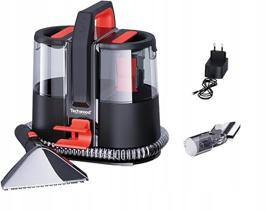 Akumulatorowy ręczny odkurzacz piorący Techwood TAN-8005R Dywan Tapicerka