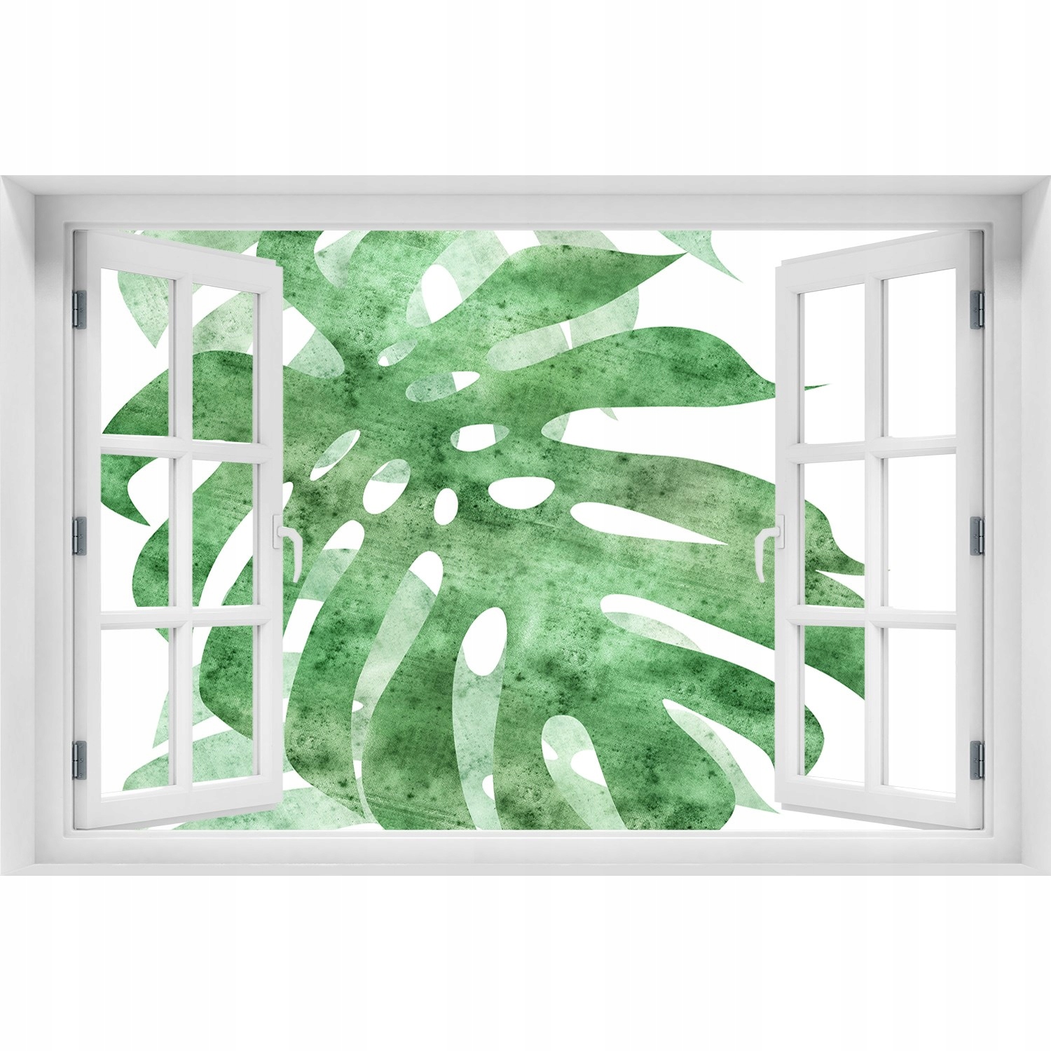 

3D Naklejka samoprzylepna Okno Monstera 150x100