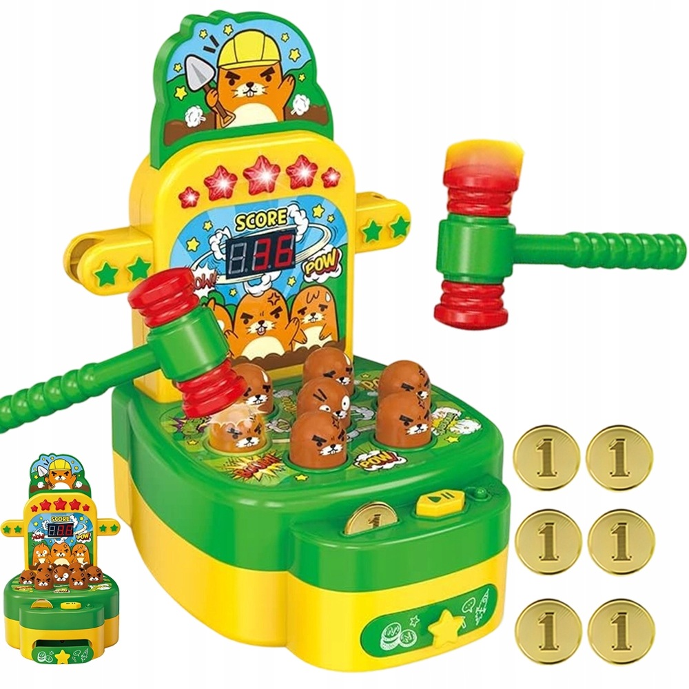 Gra Zręcznościowa Whac-a-mole Zabawka Rodzinna Impreza Party