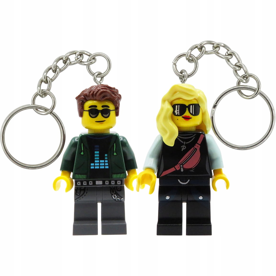 Zamilovaní Klíčenky personalizované figurky lidé z Lego dílů