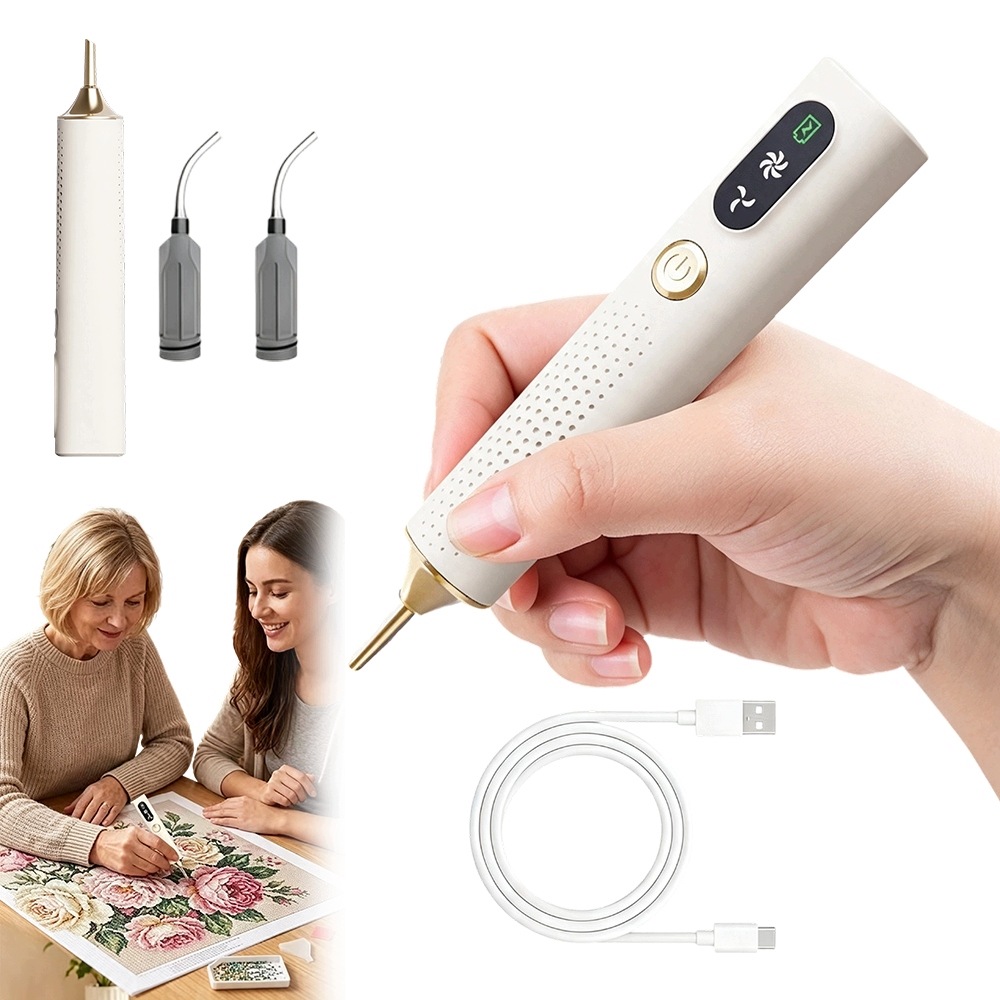 Elektrický Propiska Pro Diamantové Vyšívání Mozaika Příslušenství Se Sáním