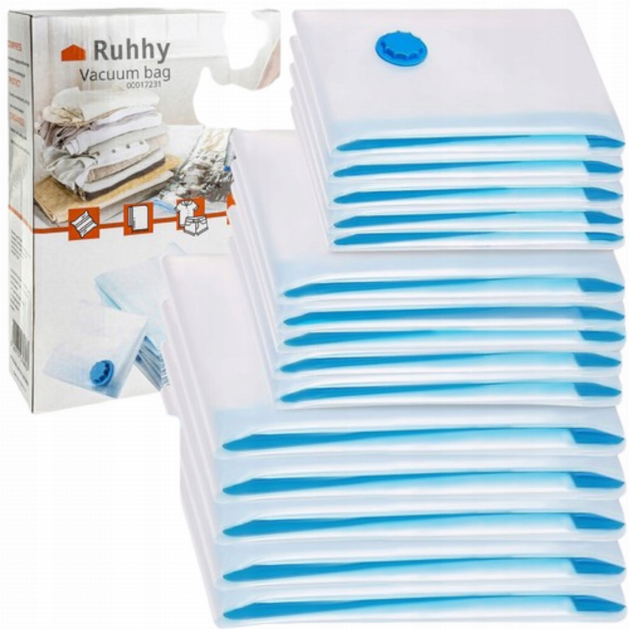 Levně Sada 15 kusů Vakuových Sáčků 50x70 cm; 60x80 cm; 70x100 cm