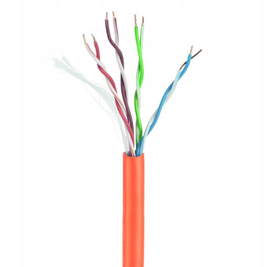 KABEL SIECIOWY LAN UTP KAT.5E SKRĘTKA INTERNETOWA CCA 305M RJ45 CZERWONY Kod producenta UPC-5004E-SOL-R