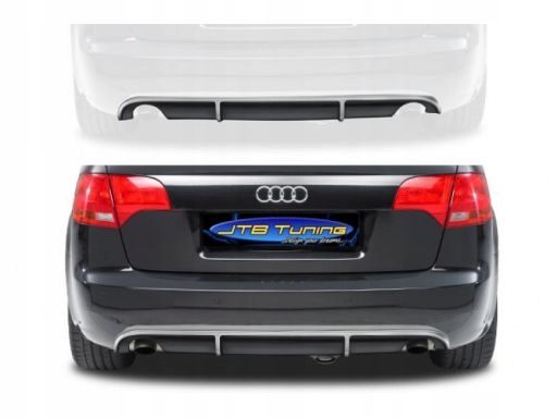 Difuzér Audi A4 B7 Sedan Avant Dva Výfuky Rs Look!!!