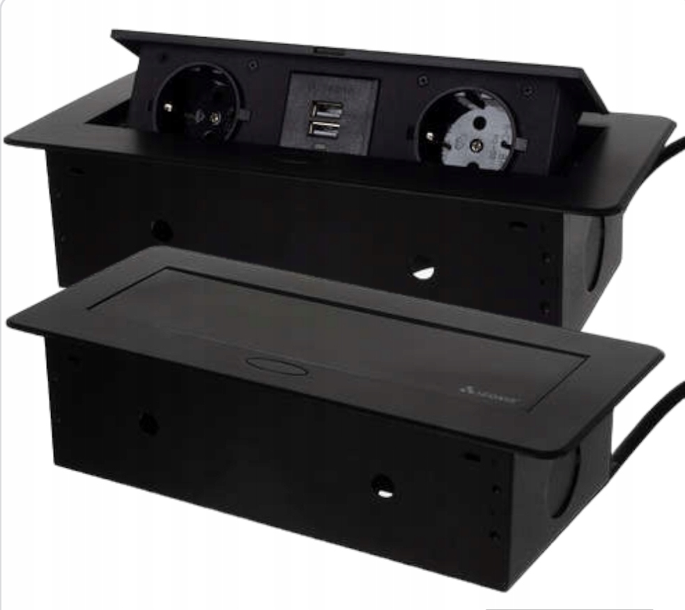 Zapuštěná zásuvka v pracovní desce dvojitá Izoxis 21446