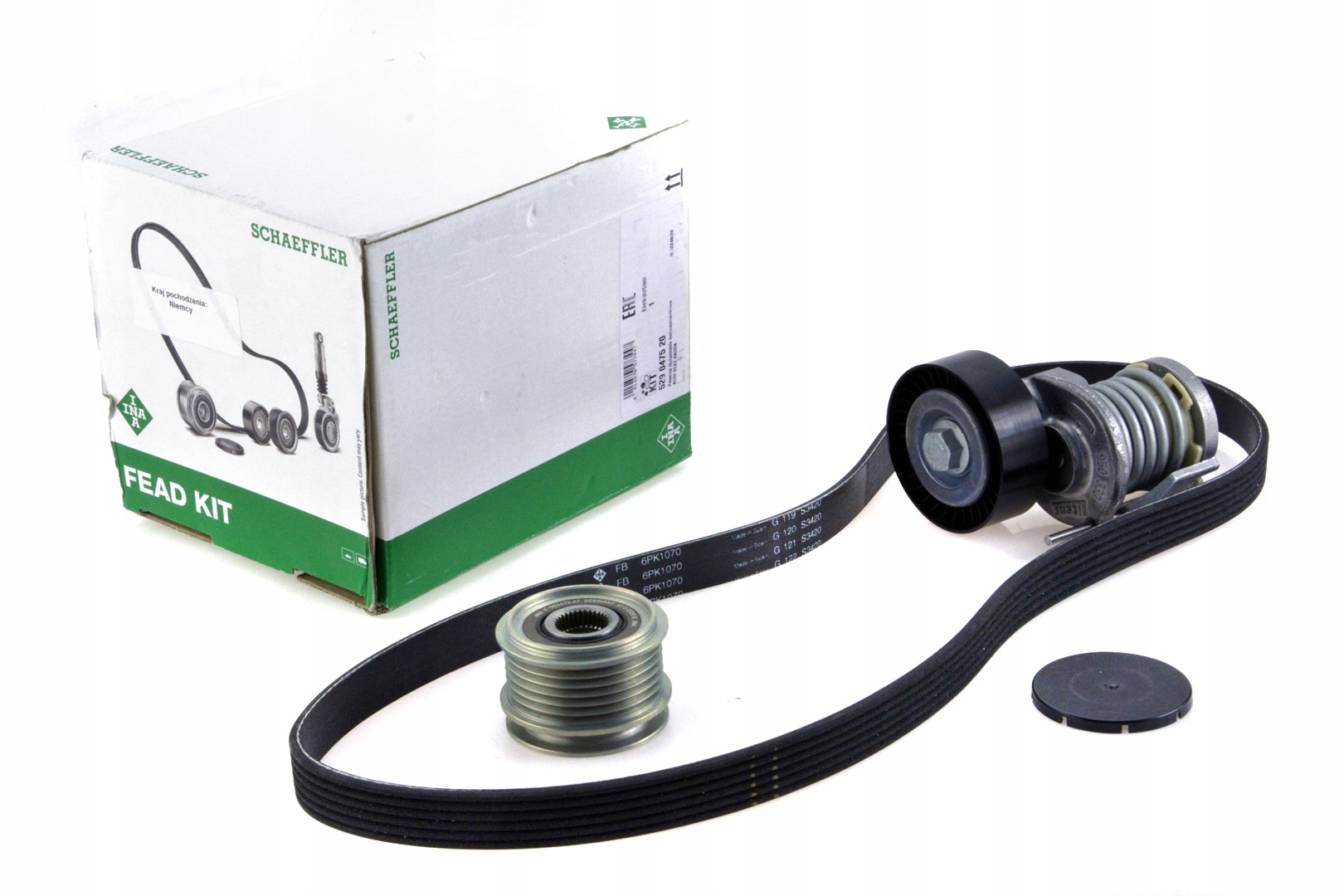 529 0475 - Натягувач + ремінь зчеплення ALTER. для VW PASSAT B6 CC