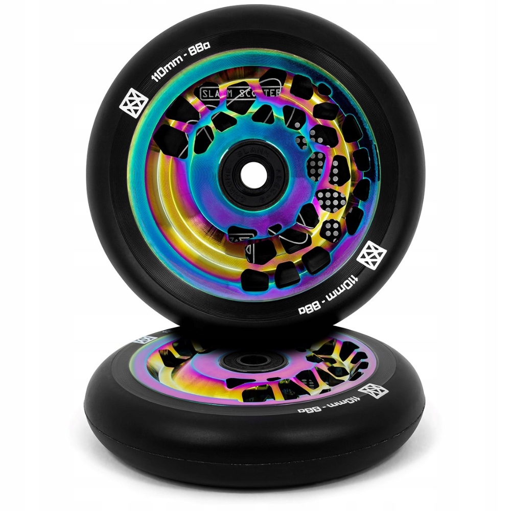 Kolečka Slamm Split Core Neochrome 110mm na koloběžku