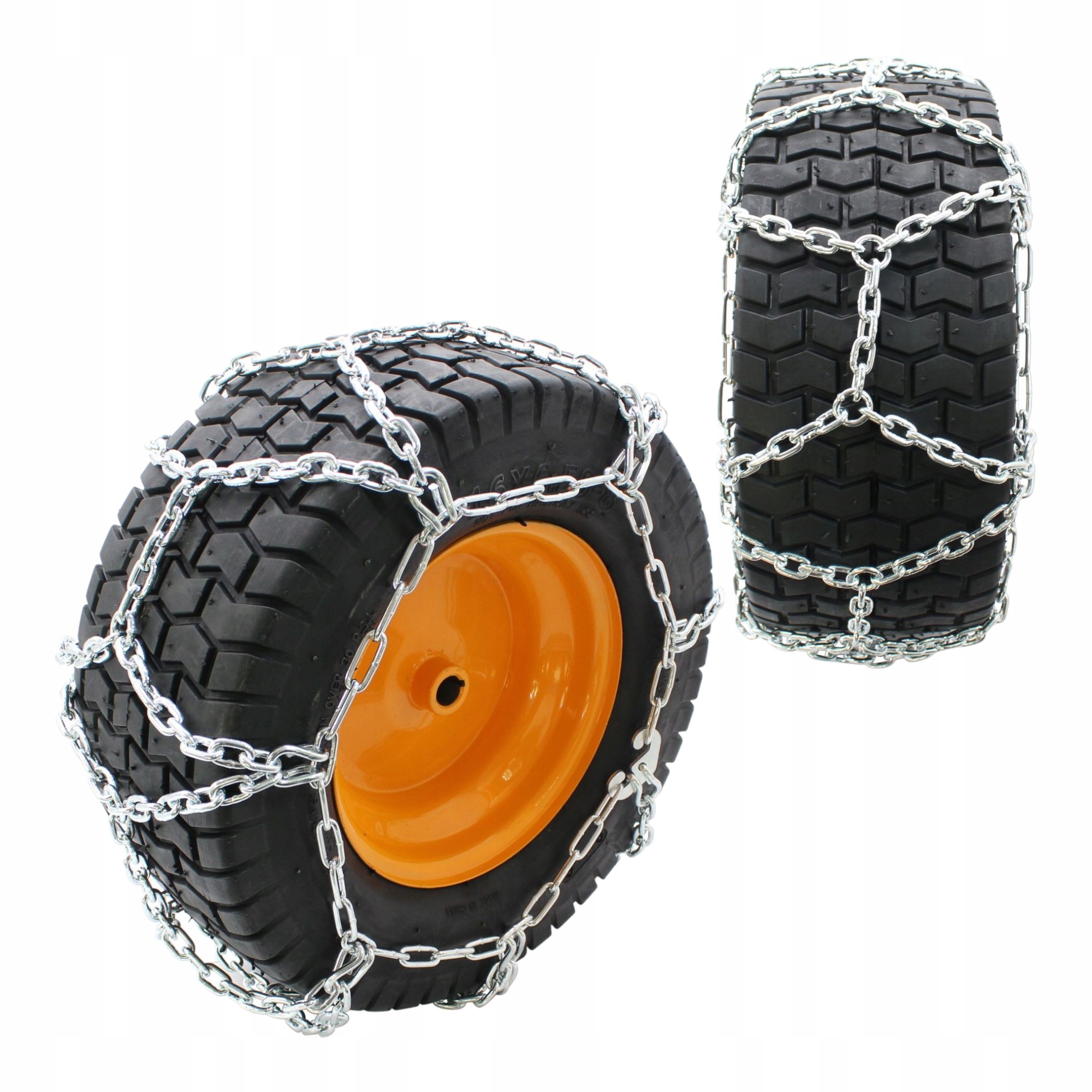 Snehové reťaze traktor 18 x 9.5 8 sada kosoštvorcov na koleso 18 34270277