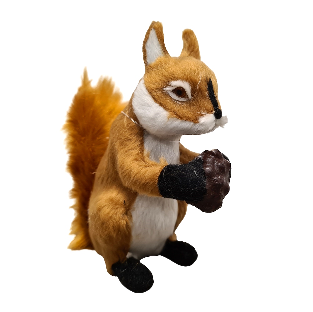 

Figurka Wiewiórka świąteczna futerko 12 cm