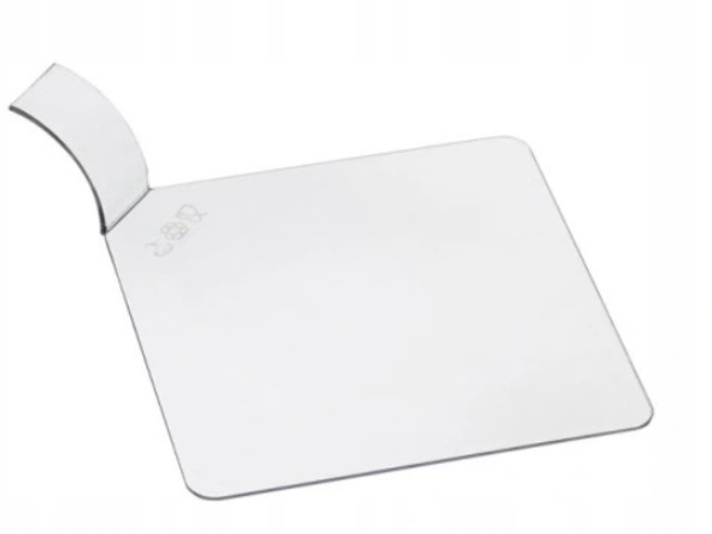 Przezroczyste kwadratowe podkładki pod desery 100 szt. ps32251