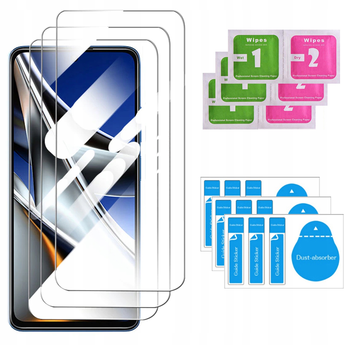 

3x Szkło Hartowane 9H do Xiaomi Poco X4 Pro 5G