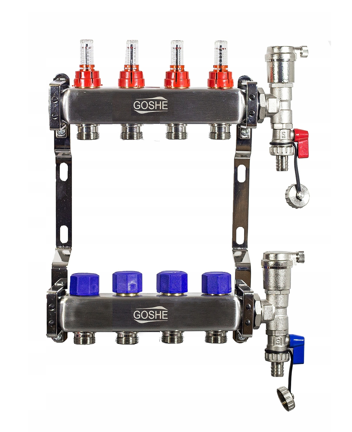 

Rozdzielacz Podłogówki Inox Goshe 4 Sekcje