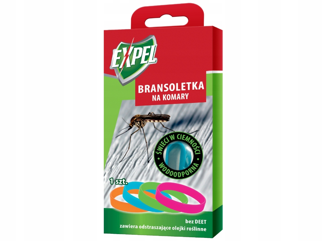 BRANSOLETKA ŚRODEK URZĄDZENIE NA KOMARY OPASKA PRZECIW KOMAROM EXPEL EAN (GTIN) 5904517248953