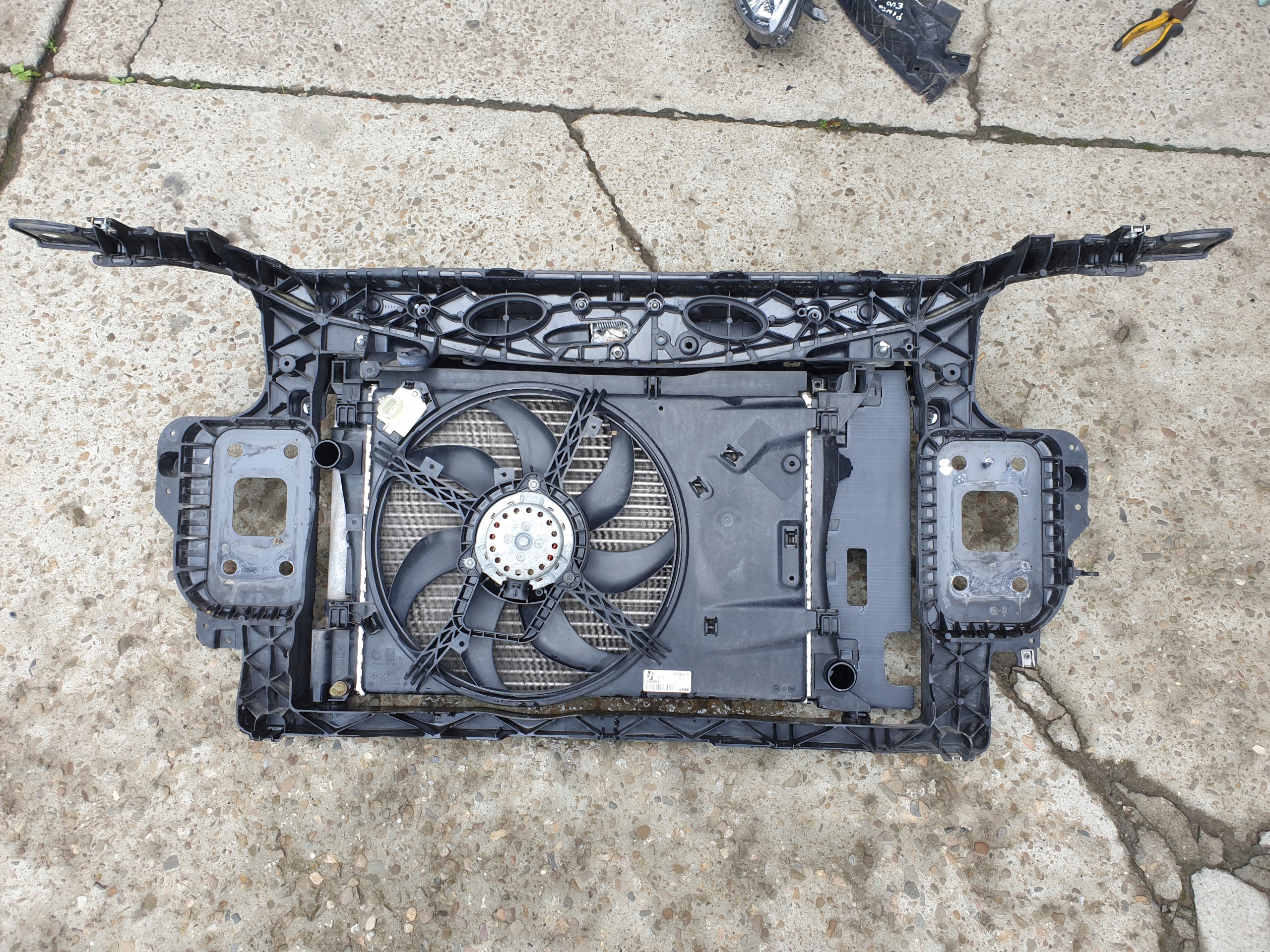 support panel for radiators pillar radiator FIAT PUNTO EVO 1.2 2012-2018