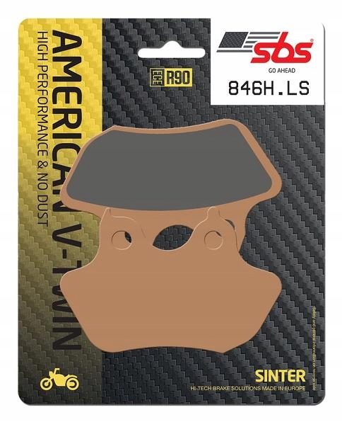 846H.LS - SBS ГАЛЬМІВНІ КОЛОДКИ HARLEY DAVIDSON HERITAGE ЗАДНІ