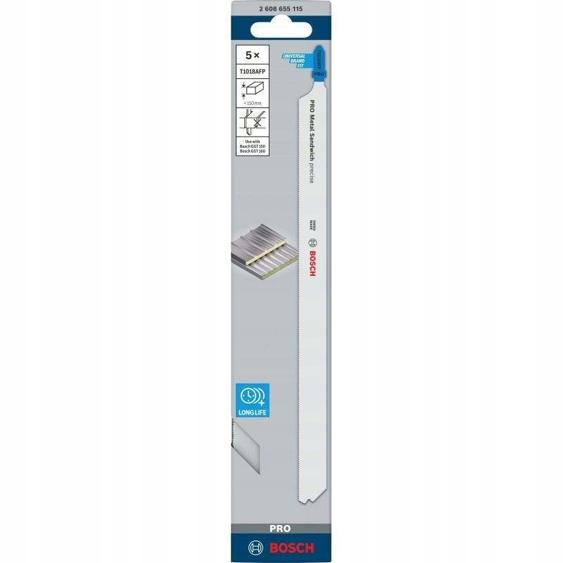 Bosch Pilový List T Pro Metal Sandwich T1018AFP 250 mm /5ks
