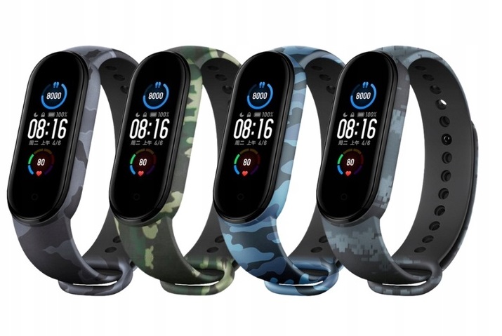 

Zestaw 4 szt Opaski Moro Xiaomi Mi Band 5 Band 6