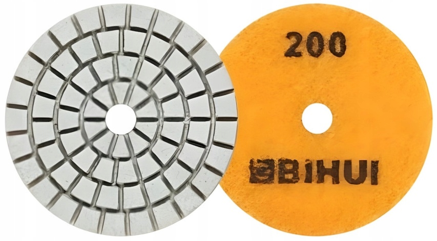 BIHUI Mini pad do polerowania na mokro 50 mm, G200 AGMPW3