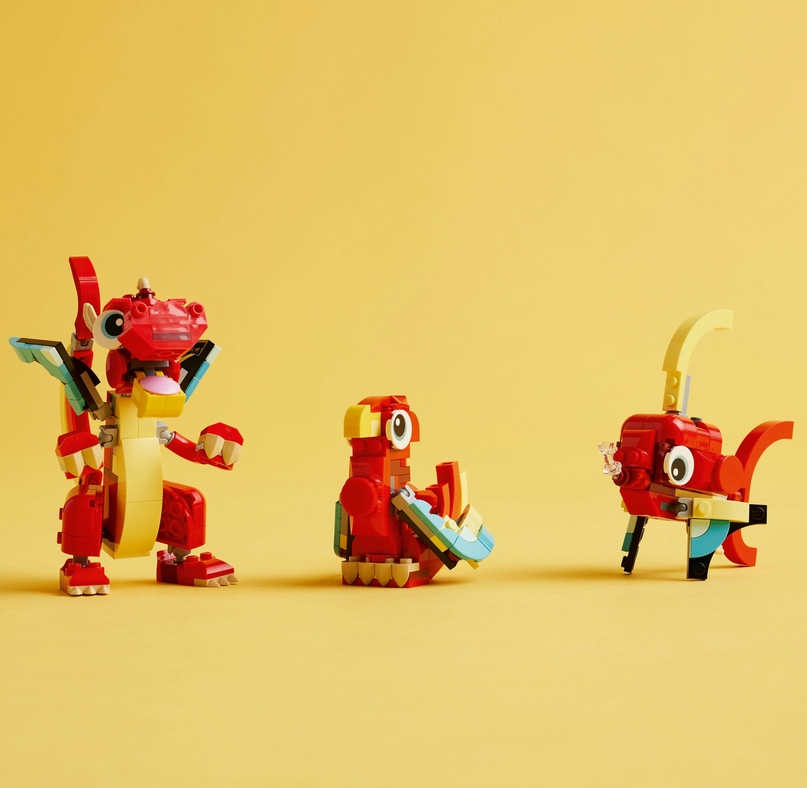 LEGO Creator Czerwony smok 31145 ZESTAW KLOCKÓW 3W1 NA PREZENT RYBA FENIKS Marka LEGO