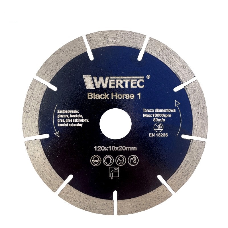 

Tarcza diamentowa Black Horse 1 120x10x20mm Wertec