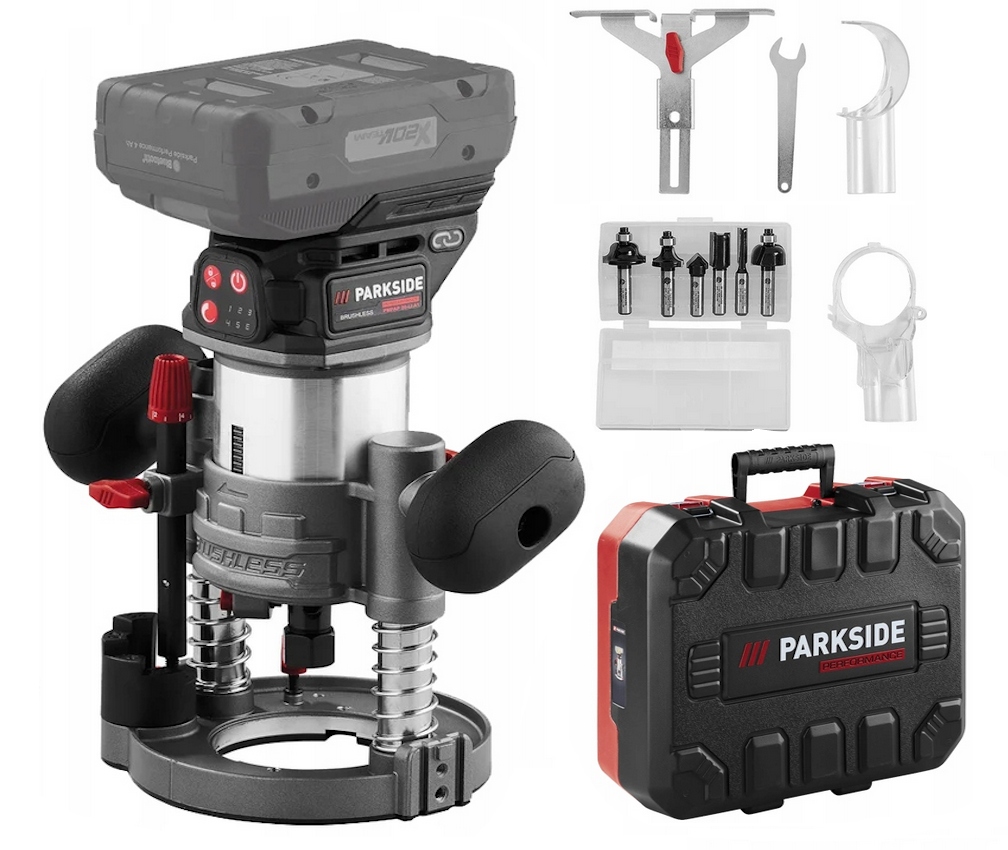 Frezarka górnowrzecionowa Parkside 20 V akumulatorowa 30000 Rpm 35 mm 3w1