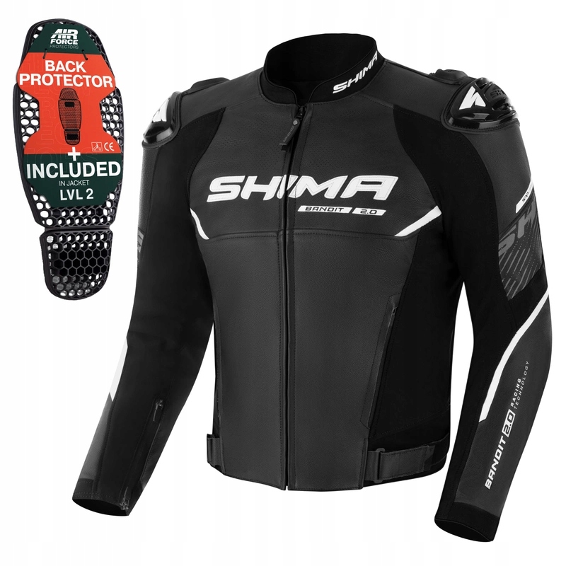 Motocyklová bunda Shima Bandit 2.0 kožená športová Protektory Darčeky