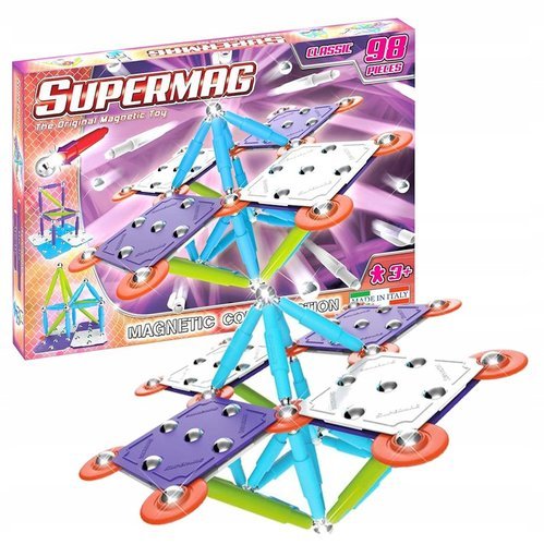 

Klocki Magnetyczne Supermag Classic Trendy 98 El