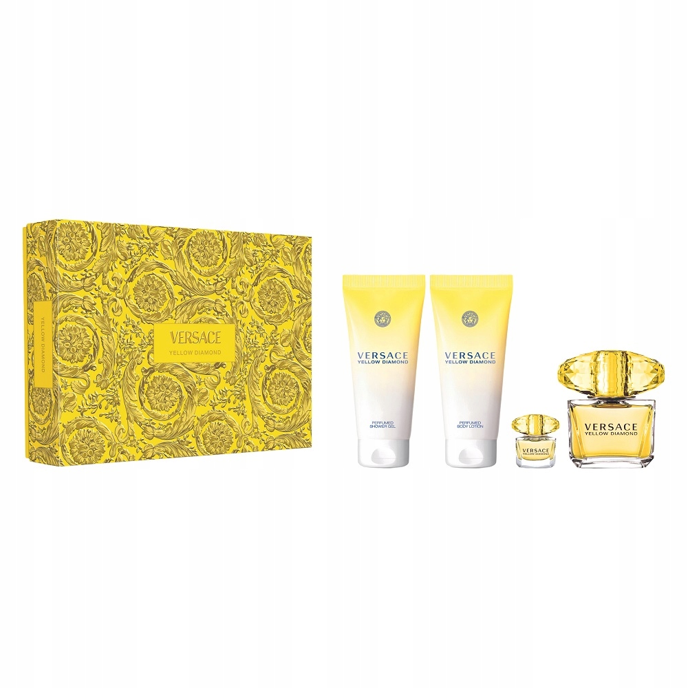 Versace Yellow Diamond Edt 90 ml Sprej Balzám Sprchový Gel Edt 5 ml