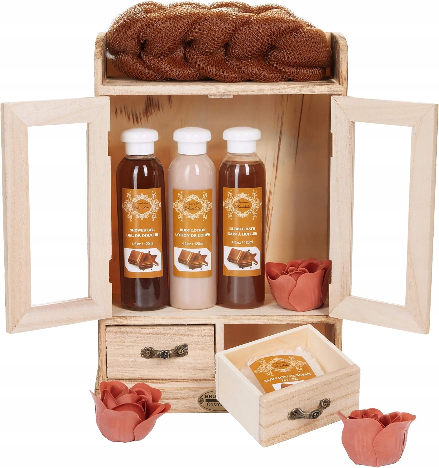 Brubaker Kosmetická Sada Čokoláda V Dřevěné Skříňce Dárek