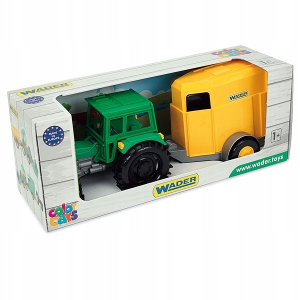

Traktor Farmer Z Przyczepą W Kartonie Wader