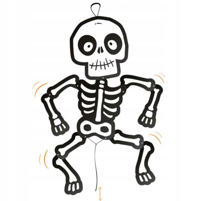 SZKIELET wiszący OZDOBA halloween IMPREZA