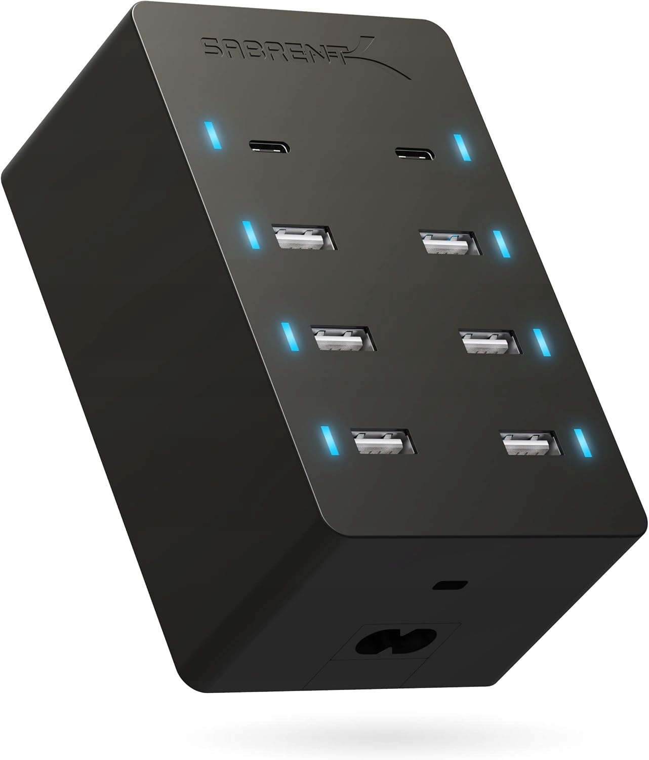 Sabrent Usb Nabíječka 100 W, 8 portů (6 typu A 2 Usb C)