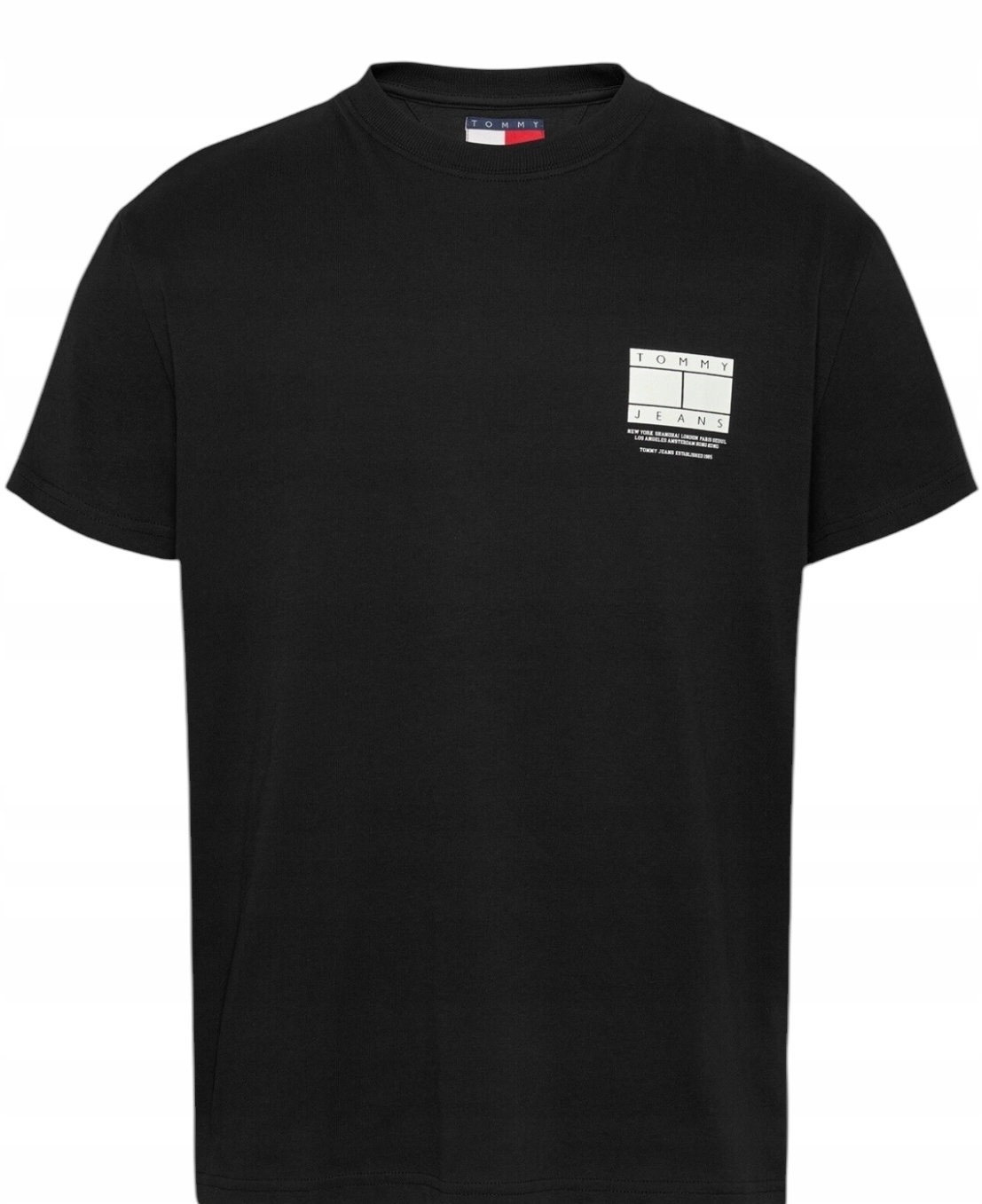 Tommy Hilfiger Tričko pánské tričko DM0DM20814 Černá Regular Fit vel. XL