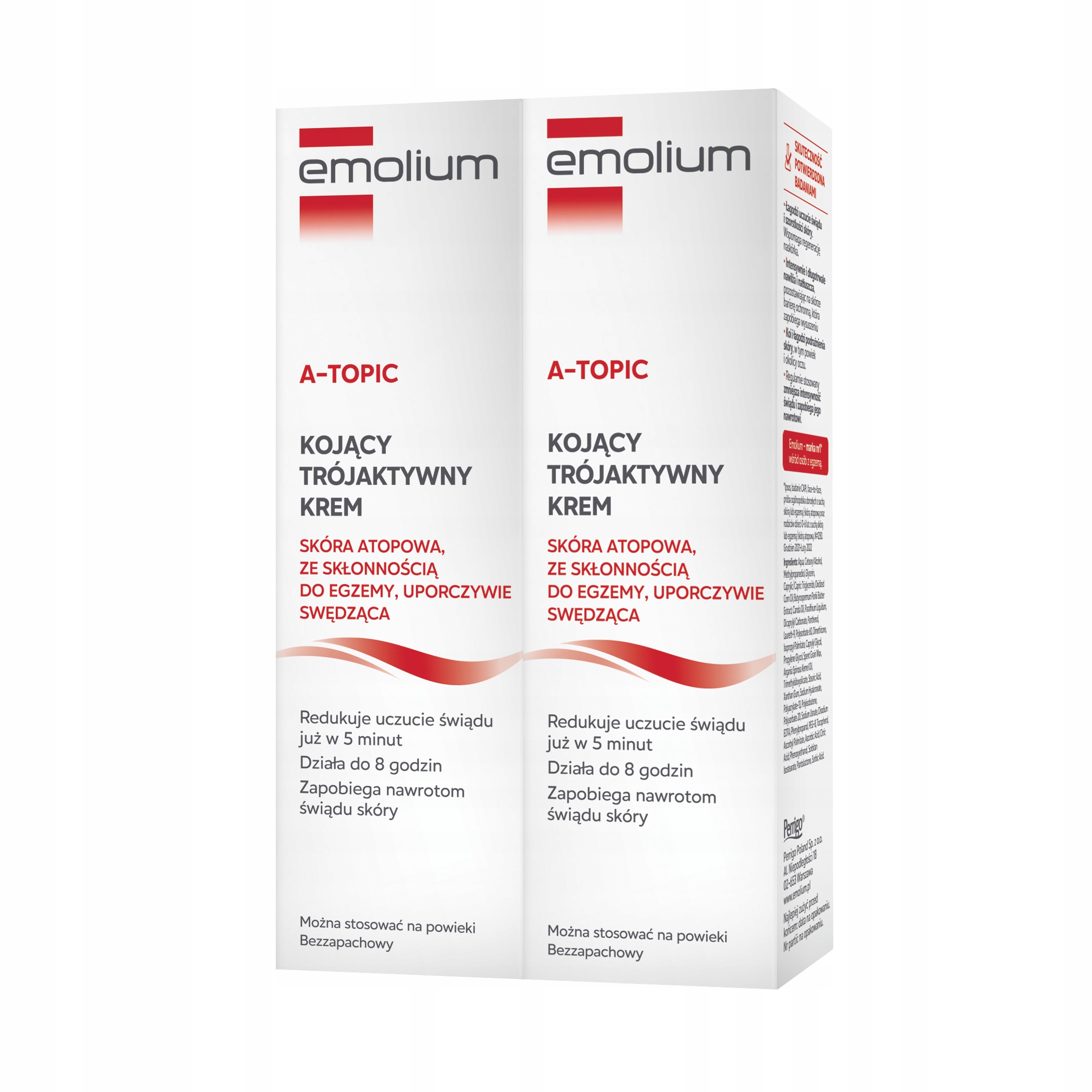 Emolium A-Topic Trójaktywny Krem 50 ml x2 + GRATIS
