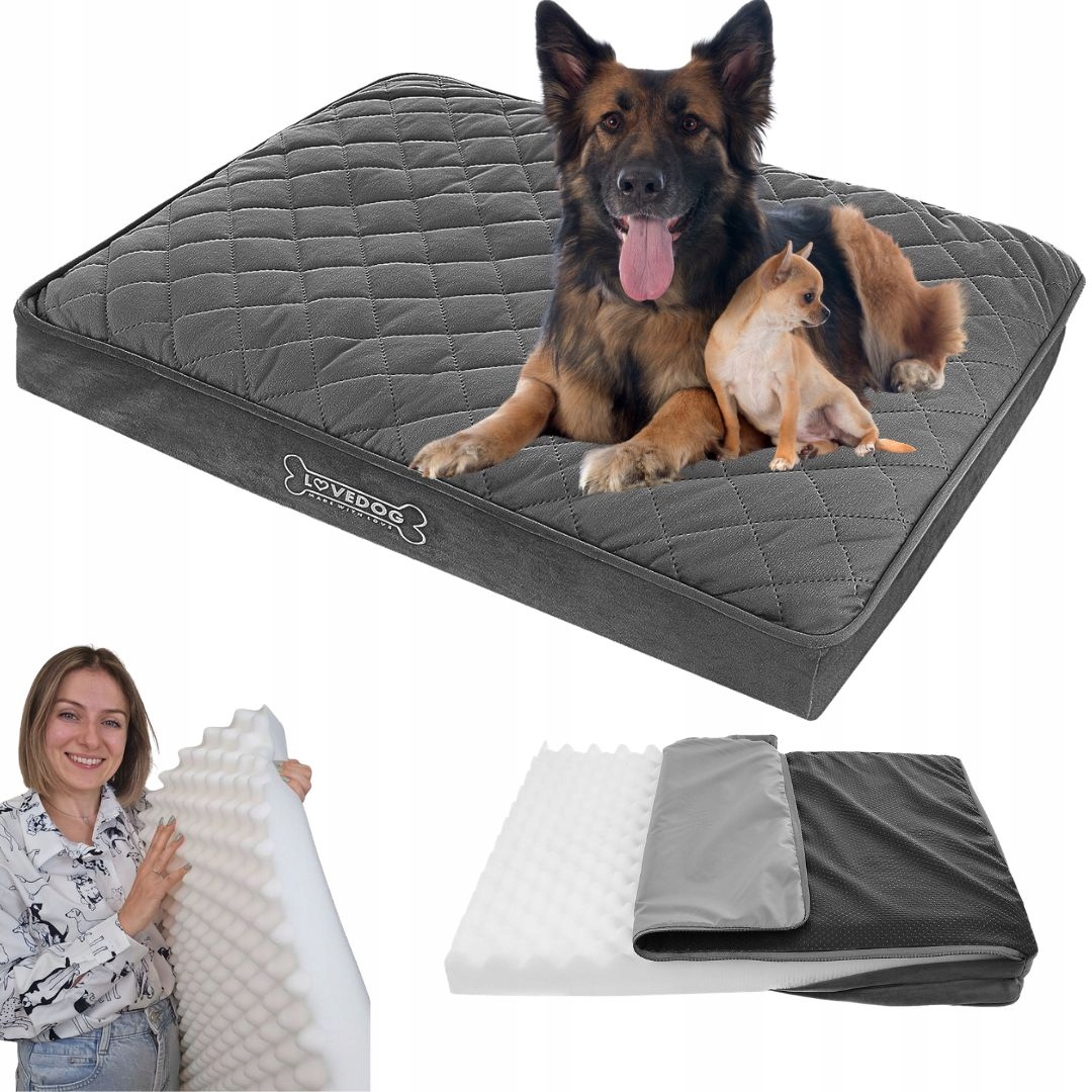 Legowisko Ortopedyczne Materac dla psa Pik XL 100x75 Duże Wodoodporne Łóżko
