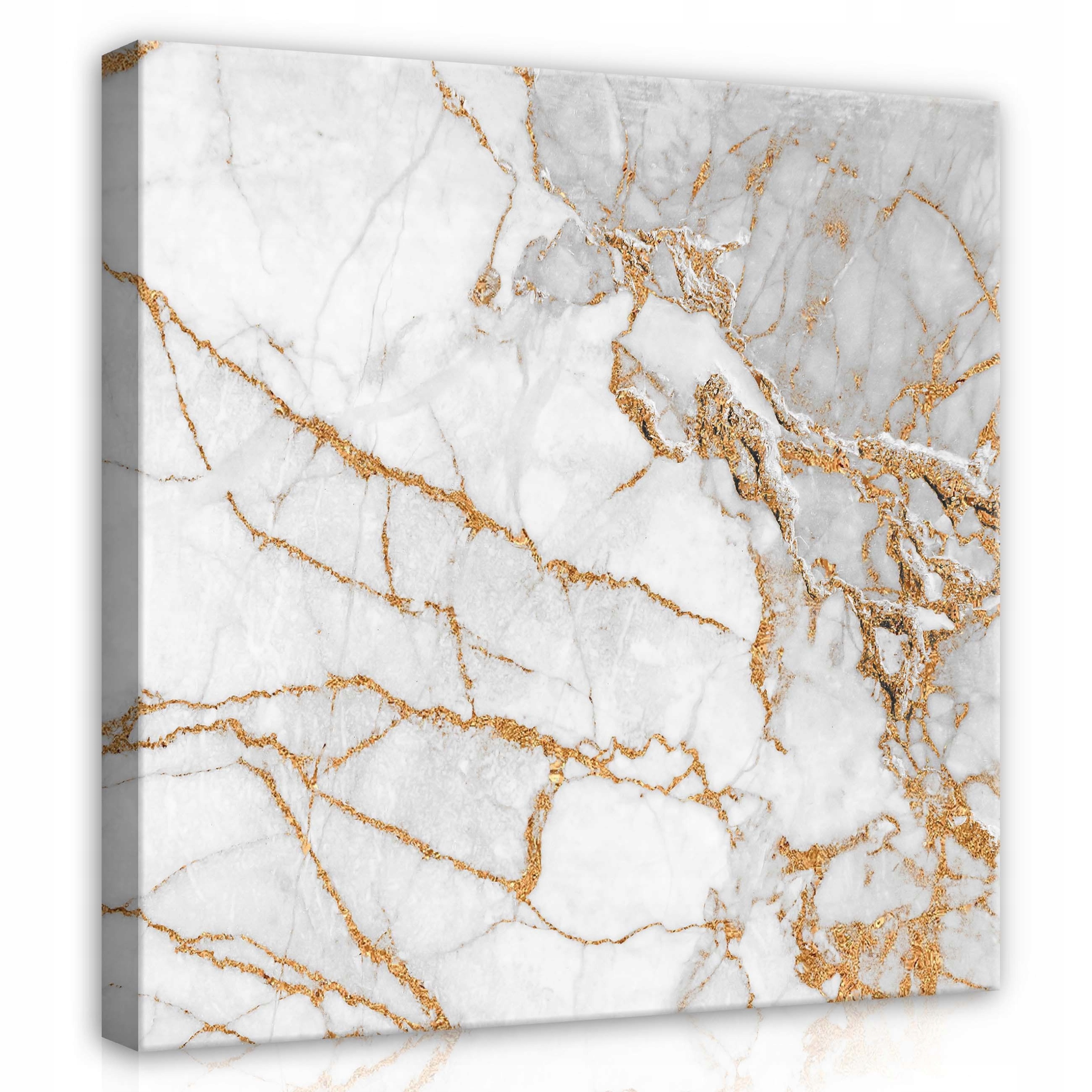 Obraz 80x80 Mramor zlato žíly textura abstrakce luxus elegance