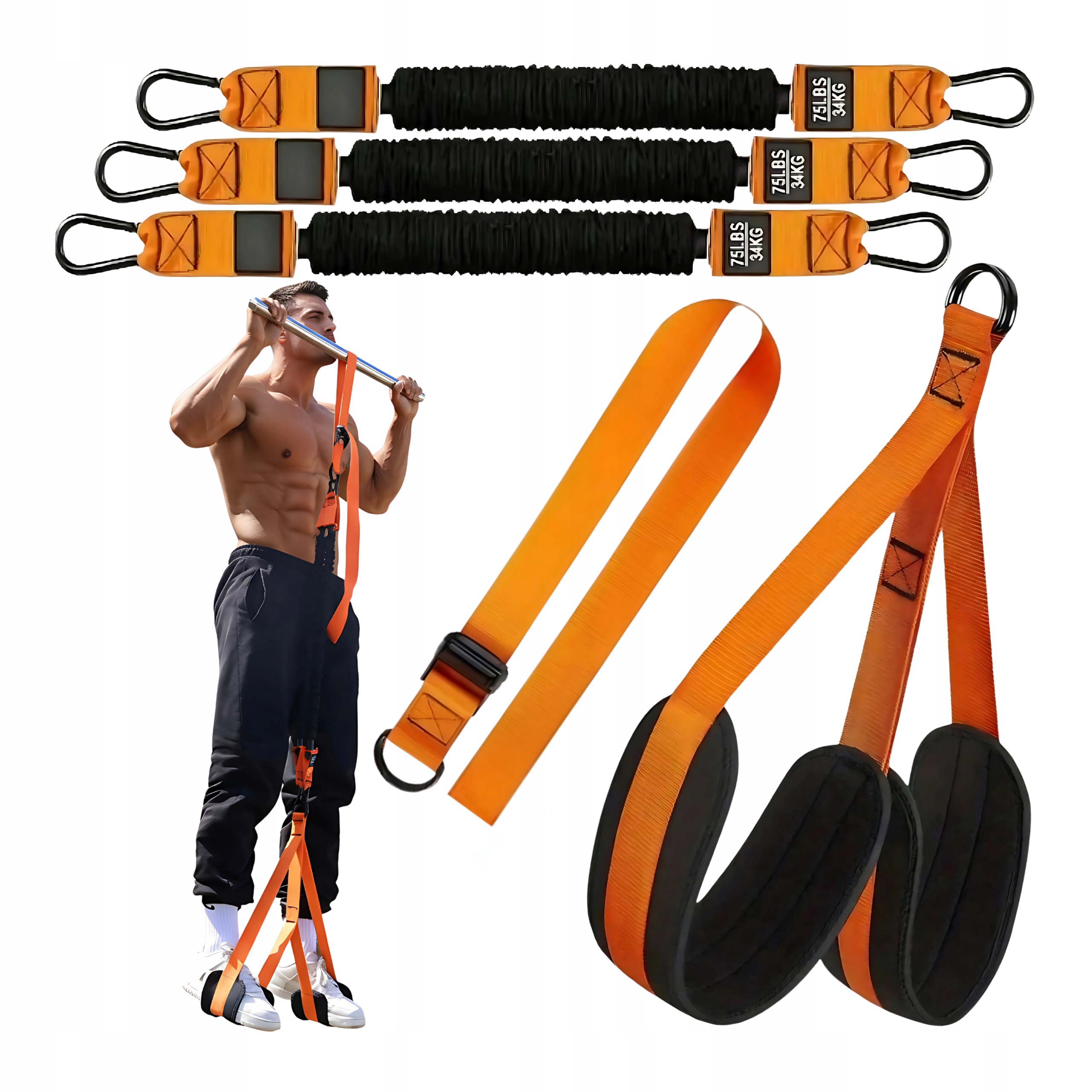 Gumy na cvičení Sada na zvedání CrossFit Popruhy Tréninkové pásy Strong