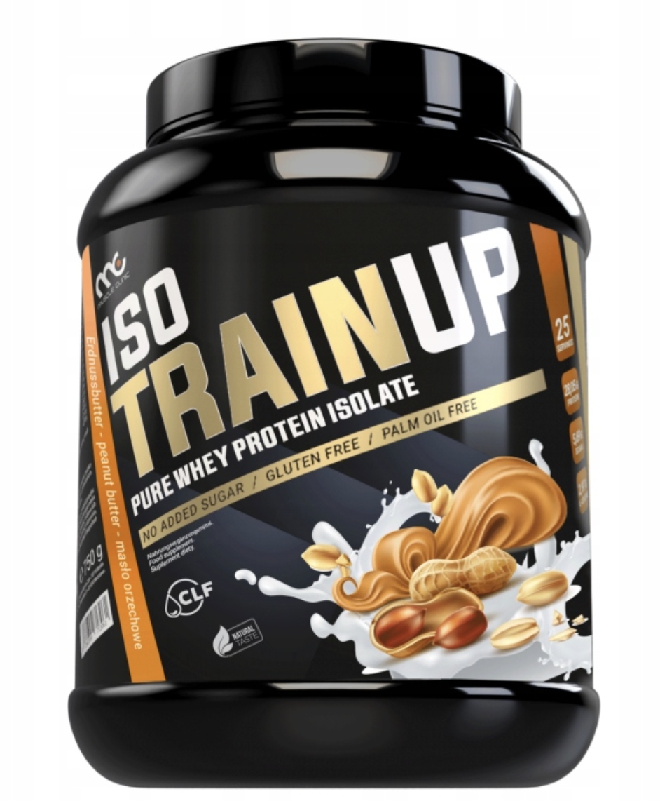 Muscle Clinic Iso Train Up 750 g proteinový izolát proteinový izolát arašídový krém