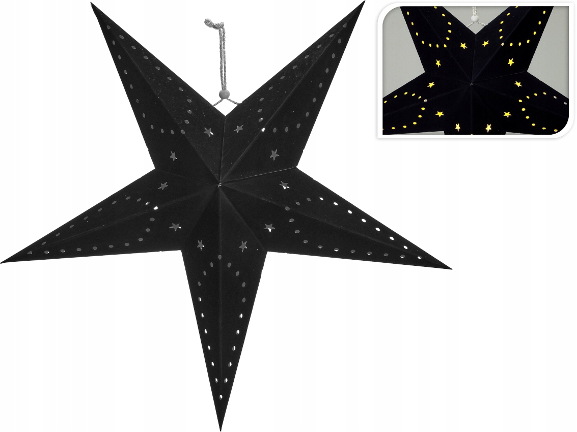 

Dekoracja Świąteczna Papierowa Gwiazda Led 60 cm