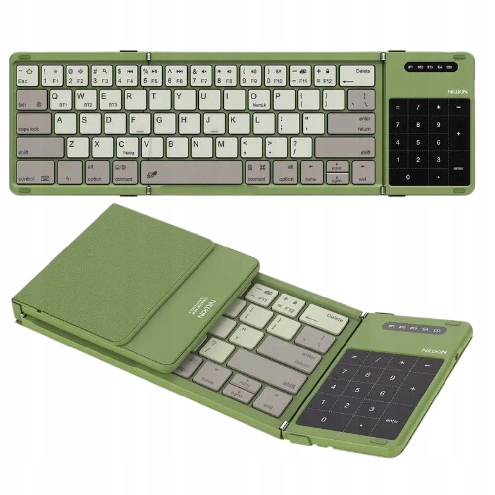 Nillkin Cube Pocket zielona klawiatura Bluetooth 5.0 bezprzewodowa składana