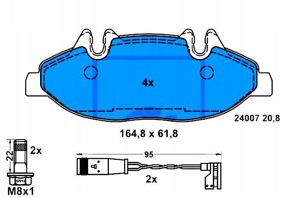 Ate Kostky Ham. Db Přední Vito/viano 03- Asistent řidiče #28