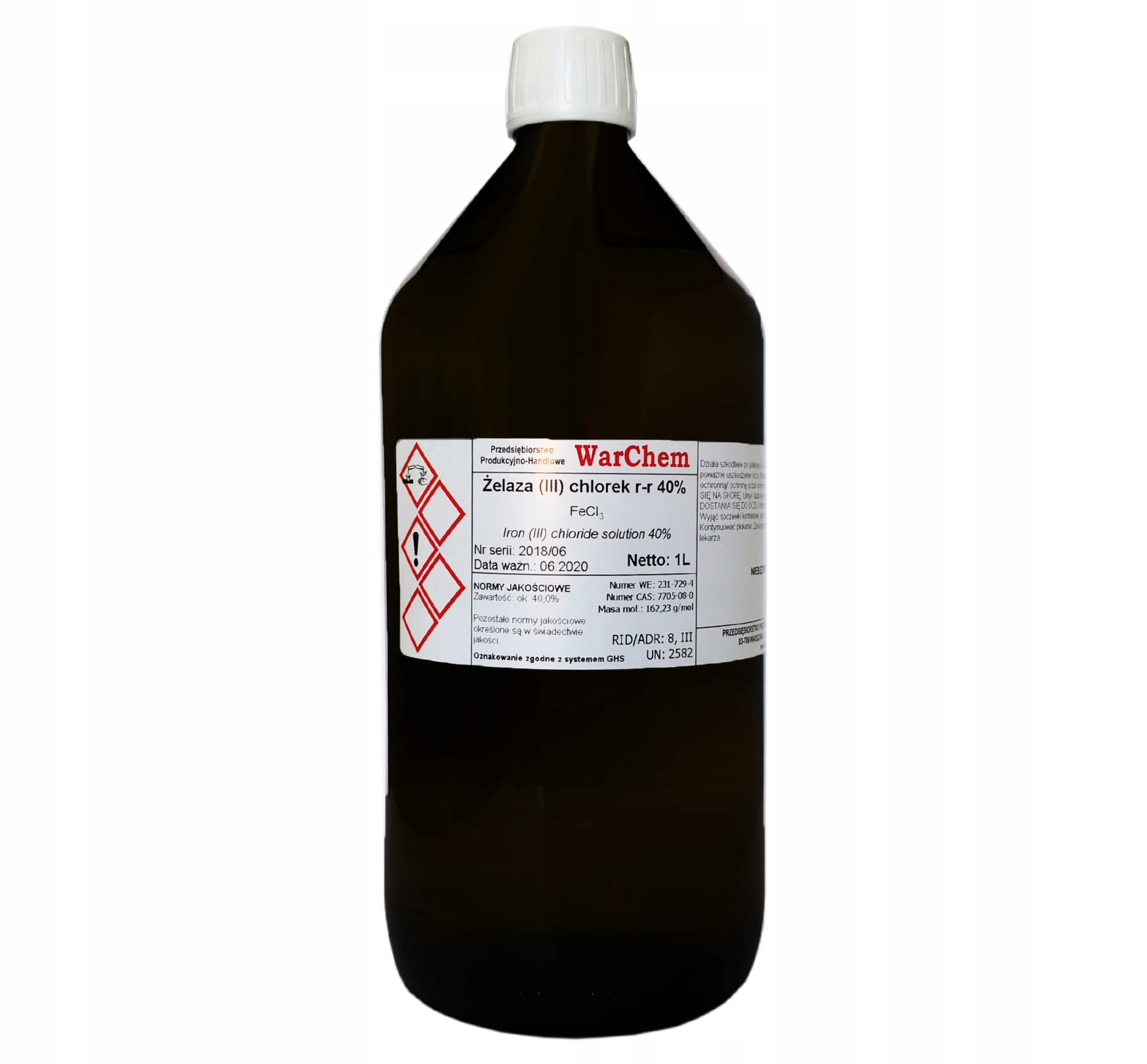 

Chlorek Żelaza (III) 40% 1L Warchem [61376]