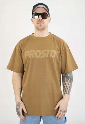 Skořicově béžové tričko Prosto Big Log