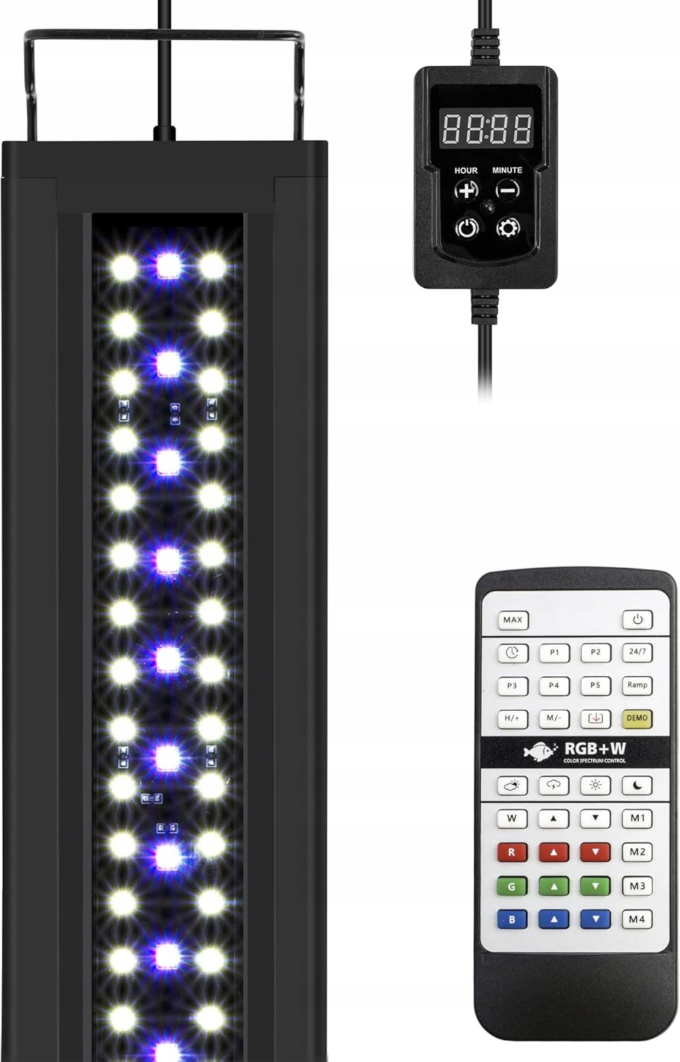 Levně Led akvarijní osvětlení Nicrew Rgb+w 120-150 cm, 39 W