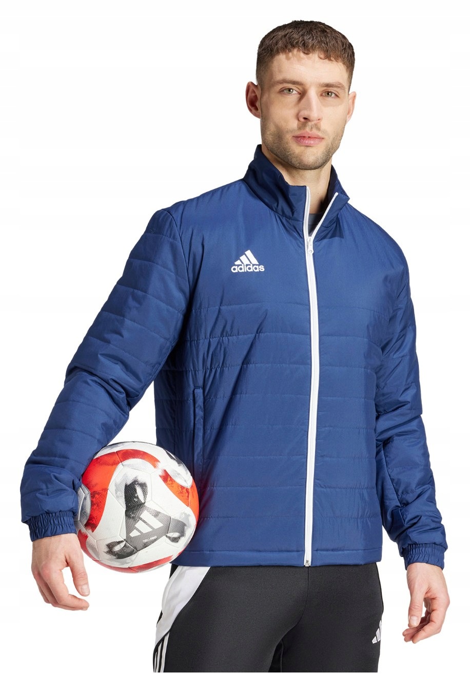 Bunda Adidas Teamwear Entrada 22 Light tmavě modrá IB6071 vel. S