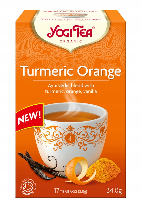 Levně Yogi Tea Kurkuma čaj pomeranč (turmeric orange) Bio (17 x 2 g) 34 g