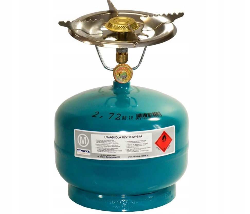 Gazová turistická Láhev 2 kg Hořák velký 22 cm