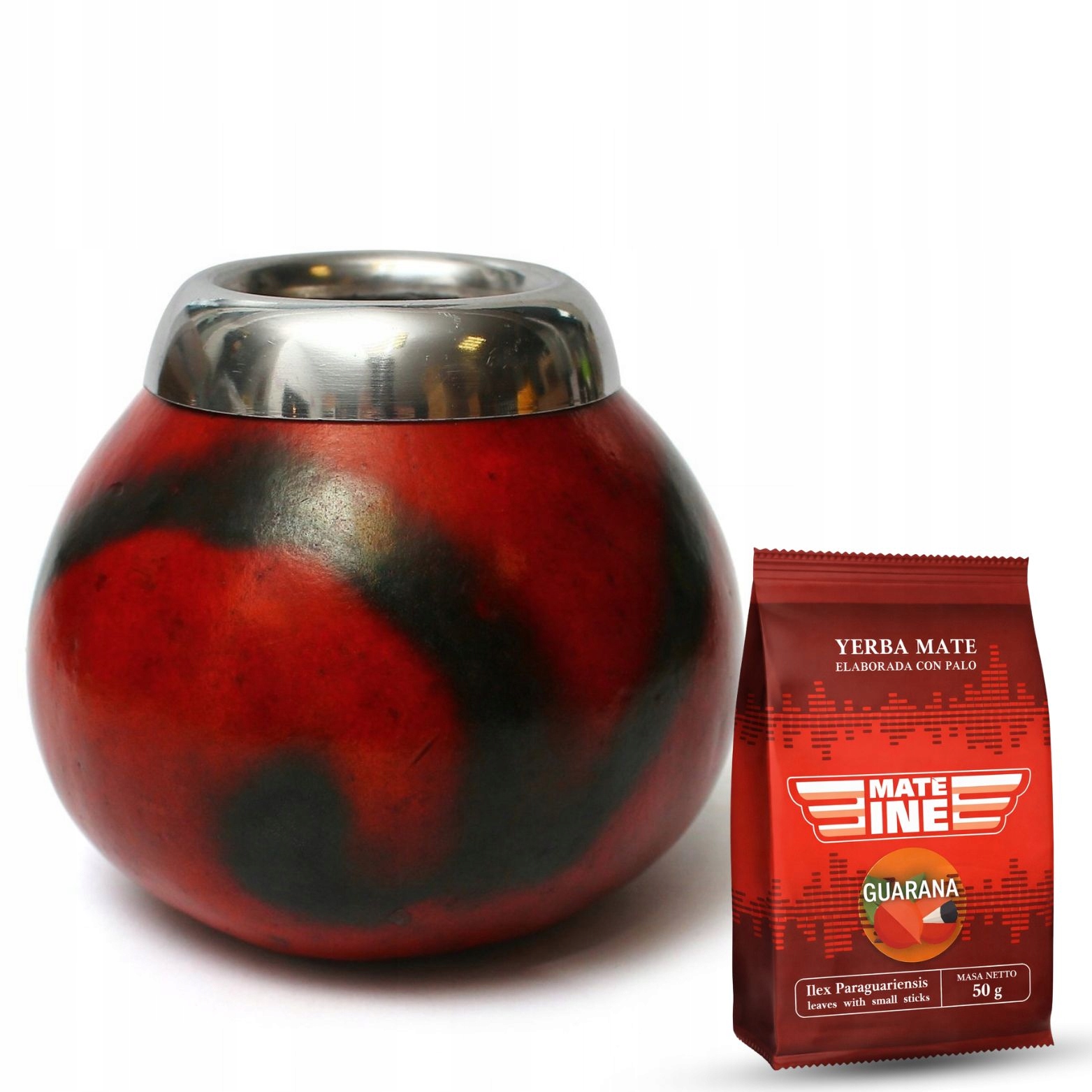 Velká originální Tykev z Argentiny Misiones Bordo 300 ml +50 Yerba Bonus