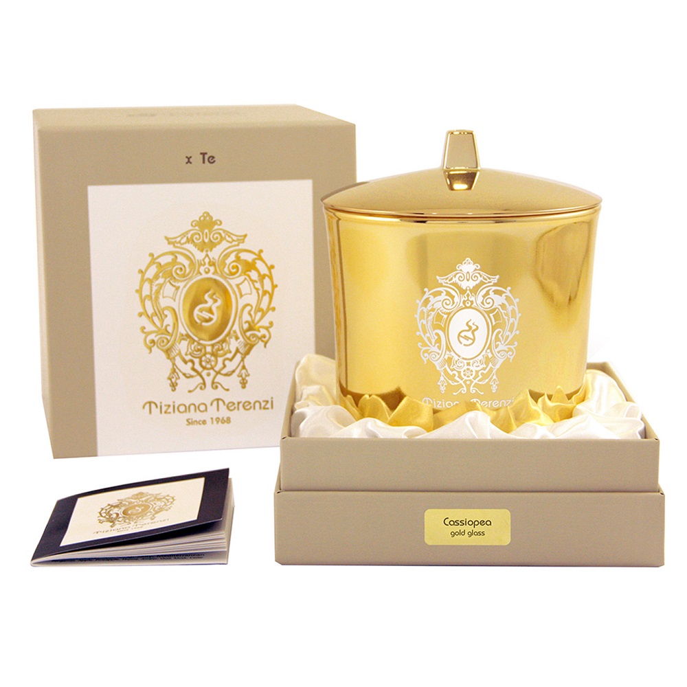 Tiziana Terenzi Cassiopea Gold Glass Sviečka 500 G